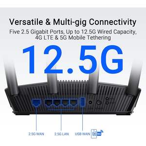 Routeur WiFi 7 bi-bande en gros Rt-Be82u 2933 Mbps avec ports 5GbE, AiMesh, pour le jeu, la maison et les entreprises, QoS, WDS - Product Image 6