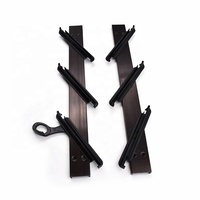 Prix usine Cadres de persiennes en aluminium pour fenêtres, Cadres de persiennes en verre pour intérieur, Lames en plastique, Support de conception de persienne