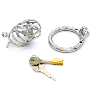 FRRK-42 Stainless Steel Male Chastity Device Useful Sturdy Hard Stay BDSM Cock Cage Body Play Control Sex <b>Toy</b> <b>for</b> <b>Men</b> - Product Image 6