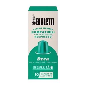 Set di 10 Capsule in Alluminio Bialetti Deca Compatibili con Nespresso 0.17/Capsule in Plastica e Ceramica per Caffè Professionale - Product Image 1