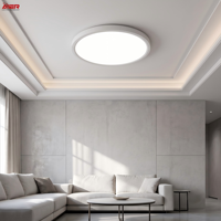 Plafonnier LED ultra fin 22 mm rond encastré 3CCT sans scintillement protection des yeux pour salon chambre