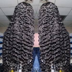Parrucche di <span class=keywords><strong>Capelli</strong></span> Umani Vergini Brasiliani Grezzi con Frontale HD e Chiusura in Pizzo, <span class=keywords><strong>Capelli</strong></span> Ricci Birmani, 100% Vergini con Cuticole Allineate - Product Image 3