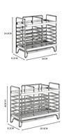 Support mural multifonctionnel en acier inoxydable sans perçage pour baguettes, couteaux et cuillères, avec égouttoir de rangement de cuisine