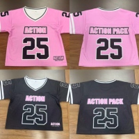 Maillot de football personnalisé pour la sensibilisation au cancer du sein, ensemble de pom-pom girl, ruban rose, uniforme d'équipe féminine, OEM ODM Sublimation