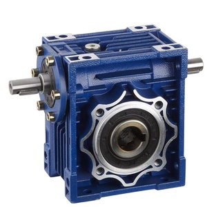 チェンシンSMRV025直角ウォームギアボックス減速機フランジマウント20:1アルミ合金OEMカスタマイズサポート - Product Image 3