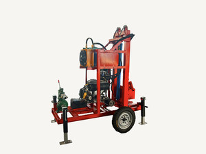 Plateforme de forage de puits d'eau portable sur roues 120m 150m 160m 180m 200m 260m - Product Image 2