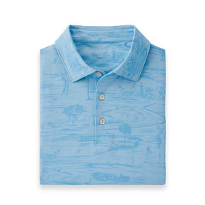 2023 haute qualité en gros chemises de Golf pour hommes sec Slim Fit à manches courtes impression Performance évacuation de l'humidité Polo - Product Image 6