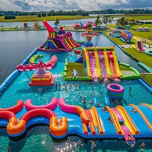 Juego gigante al aire libre parque inflable Carrera Grande mega castillo hinchable loco 5K carrera de obstáculos <span class=keywords><strong>locos</strong></span> a la venta - Product Image 3