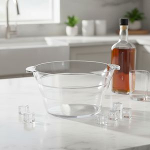 Panier à bière transparent sur glace pour fête, bac à vin - Product Image 2