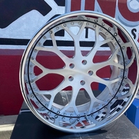 Jantes en aluminium forgé LZT-286 2 pièces Drea brossées chromées à lèvres profondes 20 22 24 pouces pour CAPRICE CUTLASS IMPALA MONTE CARLO