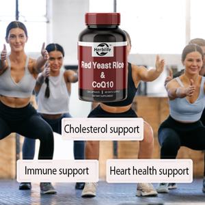 Cápsulas de Arroz Rojo Fermentado y CoQ10 para Adultos, Suplementos Herbales, Venta Caliente OEM/ODM - Product Image 3