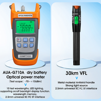 Kit d'outils de fibre optique VFL10mW OPM, compteur de puissance optique et cisaille à fibre pour les réseaux FTTH 4G Wi-Fi 3G GSM GPRS
