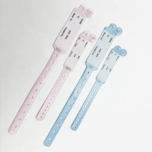 2024 monouso paziente ospedale medico scritto sulla madre e bambino braccialetti con numero di serie - Product Image 5