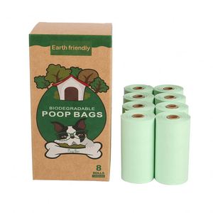 Juicepet 0.013mm HDPE+EPI 8 Rolls 15 Bags/Roll <b>Compostable</b> Biodegradable Dog Poop Waste Disposal Bags - Product Image 4