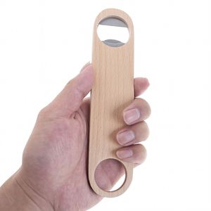 Ouvre-bouteille en bois multifonctionnel écologique avec logo personnalisé, outil de bar portable pour l'extérieur, cuisine, cadeau créatif, maison, camping - Product Image 2