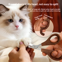 Kit de toilettage pour animaux de compagnie de qualité professionnelle avec manche en bois massif, peigne démêlant et démoussant, personnalisable en usine, ensemble de toilettage pour chats