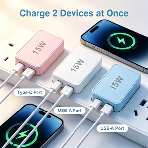 Adaptador de corriente de carga rápida, cargador de pared, enchufe delgado, bloquillo de alimentación <span class=keywords><strong>para</strong></span> <span class=keywords><strong>iPhone</strong></span>, adaptador original de 20W. - Product Image 2