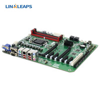 Carte mère industrielle Linkleaps Q470 ATX prenant en charge les processeurs Intel Core I9 I7 I5 I3 de 10e et 11e génération avec SSD M.2, 4 DDR4, double GbE LAN, 6 COM