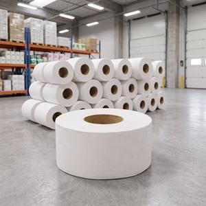Eco Virgin Wood Pulp White <b>Mini</b> <b>Jumbo</b> <b>Roll</b> G-200 2ply 15gsm 9cm High Absorbency Strong Soft Commercial Disposable <b>Toilet</b> Tissue - Product Image 6