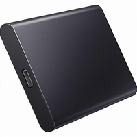Cocok untuk SSD Portabel T5 1 TB USB 3.2 540MB/s, Enkripsi Perangkat Keras AES256, Plug and Play untuk Desktop Windows 7/10/11