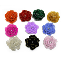 WBF-274 Keering Accessoires de confection de vêtements pour fêtes de mariage, perles de cristal, applique florale 3D pour robe