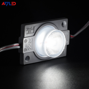 Módulo de Luz Lateral LED de Buena Calidad, Tira de 20 Piezas/Cadena, Módulo LED con Adhesivo Azul 3030SMD, 1 Lente, 12V, IP65, 2W, Módulo LED con Iluminación Lateral - Product Image 1