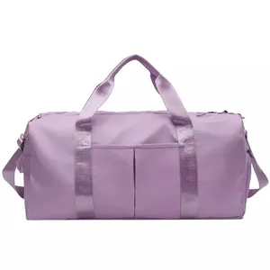 Wholesale Dry Wet Separated Sport Training Yoga Shoulder Tote Gym Bag with Shoes Compartment