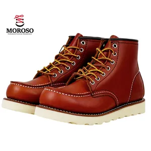 Fashionable New Style Shoes Leather Mens Boots High-Top Cowhide Boots Goodyear Stitching Technology Boots