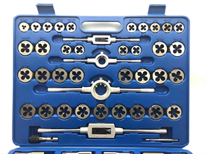 Juego de Machos y Terrajas M2-M18 de Acero de Alta Velocidad con Titanio para Cortar Roscas Externas e Internas, Marca E-Work, Diámetro de 1/2-4 Pulgadas - Product Image 5
