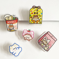 Clips en acrylique personnalisés mignons et kawaii, design personnalisé, clips en PP acrylique