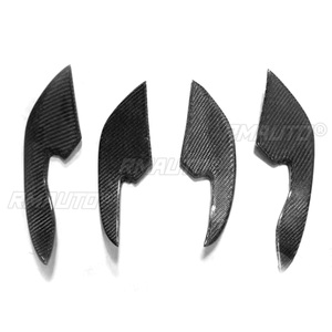 Juego de 4 Alerones Laterales de Fibra de Carbono para Parachoques Delantero, Compatibles con Audi RS3 RS4 RS5 RS6 RS7 2012-2017, Estilo Deportivo - Product Image 1