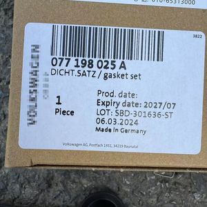 ปะเก็นฝาปิดวาล์วเครื่องยนต์077198025A สีดำสำหรับ RS6รถ Audi A6 A8 S6 S8 VW Touareg 4.2L V8ปะเก็นฝาสูบ - Product Image 3