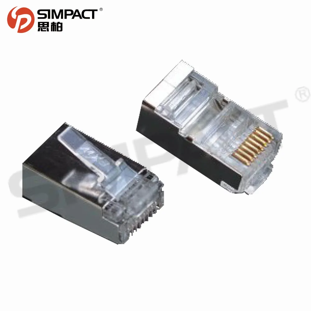 Simpact toptan RJ45 konektörü Cat5E Cat5 Crimp modüler Ethernet ağ kablosu tak 8P8C