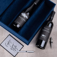 Boîte cadeau de vin de luxe personnalisée haut de gamme, logo personnalisé, dorure à chaud, laminage mat UV, doublure en éponge, fermeture magnétique étanche