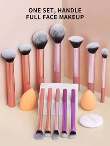 Ensemble <span class=keywords><strong>de</strong></span> 13 pinceaux <span class=keywords><strong>de</strong></span> maquillage synthétiques doux - Kit <span class=keywords><strong>de</strong></span> pinceaux pour <span class=keywords><strong>fond</strong></span> <span class=keywords><strong>de</strong></span> <span class=keywords><strong>teint</strong></span>, blush, fard à paupières, pinceaux <span class=keywords><strong>de</strong></span> mélange, collection <span class=keywords><strong>de</strong></span> pinceaux cosmétiques portables pour les voyages - Product Image 1