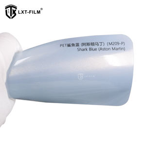 Rouleau de film autocollant de Protection du corps changeant en vinyle pour animaux de compagnie de couleur bleu requin - Product Image 3