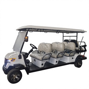 รถกอล์ฟไฟฟ้าสีขาว 8 ที่นั่ง สำหรับขับขี่ออฟโรด - Product Image 5