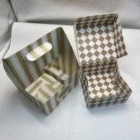 Porte-gobelets et boîte à biscuits pliables en carton gaufré personnalisé 350G