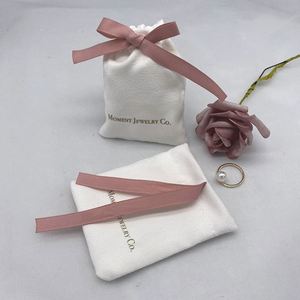 Sacs à cordon en daim de luxe, sacs cadeaux de Noël personnalisés, pochette en velours doux pour bijoux, emballage de boucles d'oreilles, cadeau de mariage - Product Image 5