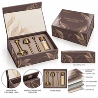 Boîtes rigides magnétiques personnalisées pour bougies, emballage cadeau de luxe avec logo imprimé et dorure à chaud