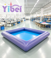 Piscine gonflable en PVC, grande piscine rectangulaire gonflable, piscine gonflable pour jardin, piscine gonflable pour jeux aquatiques en plein air