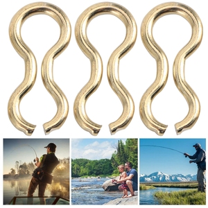 100PCS Acier Alliage <span class=keywords><strong>Carpe</strong></span> Pêche Fil Yeux Plombs Vis Conduit <span class=keywords><strong>Moule</strong></span> Boucles Tackle AccessoryL - Product Image 4