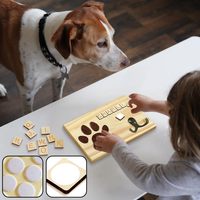 Décoration d'intérieur, Cadeaux pour animaux de compagnie, Porte-laisse mural en bois pour l'entrée, Porte-clés, Organisateur de colliers pour chiens avec lettres Scrabble