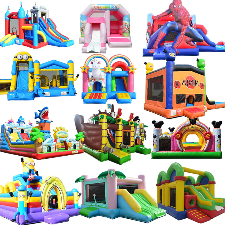 Bouncing House Bouncing Tiup Dewasa Komersial Kastil Pantul Besar untuk Anak-anak