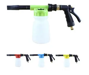 Tipo econômico Car Wash Espuma Pulverizador Full Plastic Foam Gun Car Cleaning Garden Mangueira Espuma de neve Lance Água e Sabão Mixer Cannon