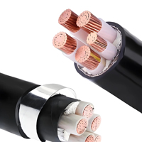Kabel Daya Bangunan Industri YJV22 Konduktor Tembaga Berisolasi XLPE Dilapis Baja (STA) Berselubung PVC Berperingkat IP67 Rendah