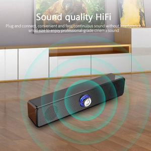 Desktop Long Strip <span class=keywords><strong>Audio</strong></span> Notebook Computer <span class=keywords><strong>Sound</strong></span> <span class=keywords><strong>Blaster</strong></span> Subwoofer Usb Knob Altavoz con cable - Product Image 6