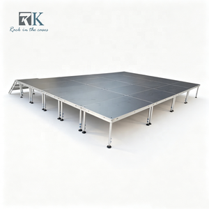 Système de scène portable en aluminium, équipement de scène modulaire, plateforme de scène pour événements, performances DJ, montage rapide - Product Image 1