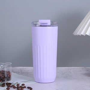 Thermos per Acqua in Acciaio Inox 304 con Design Semplice a Righe, per Studenti, Uomini e Donne, Tazza Regalo Personalizzabile - Product Image 2