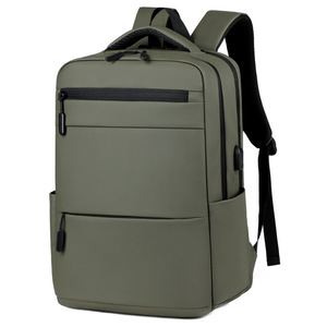 <b>Laptop</b> <b>Backpack</b> 15 Inches Water Repellent With Usb Charging Port Business Travel Use Khaki Color - Product Image 5